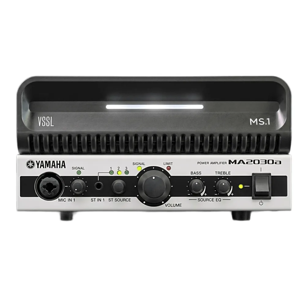 KIT Amplificador MA2030A y Streamer de Audio Modular MS.1 | PoE + USB-C | HDMI eARC + Óptica + RCA | Bluetooth LE Audio | WiFi | Control4-Crestron-Elan-RTI-URC-Savant-Lutron | AirPlay2-GoogleCast-SpotifyConnect