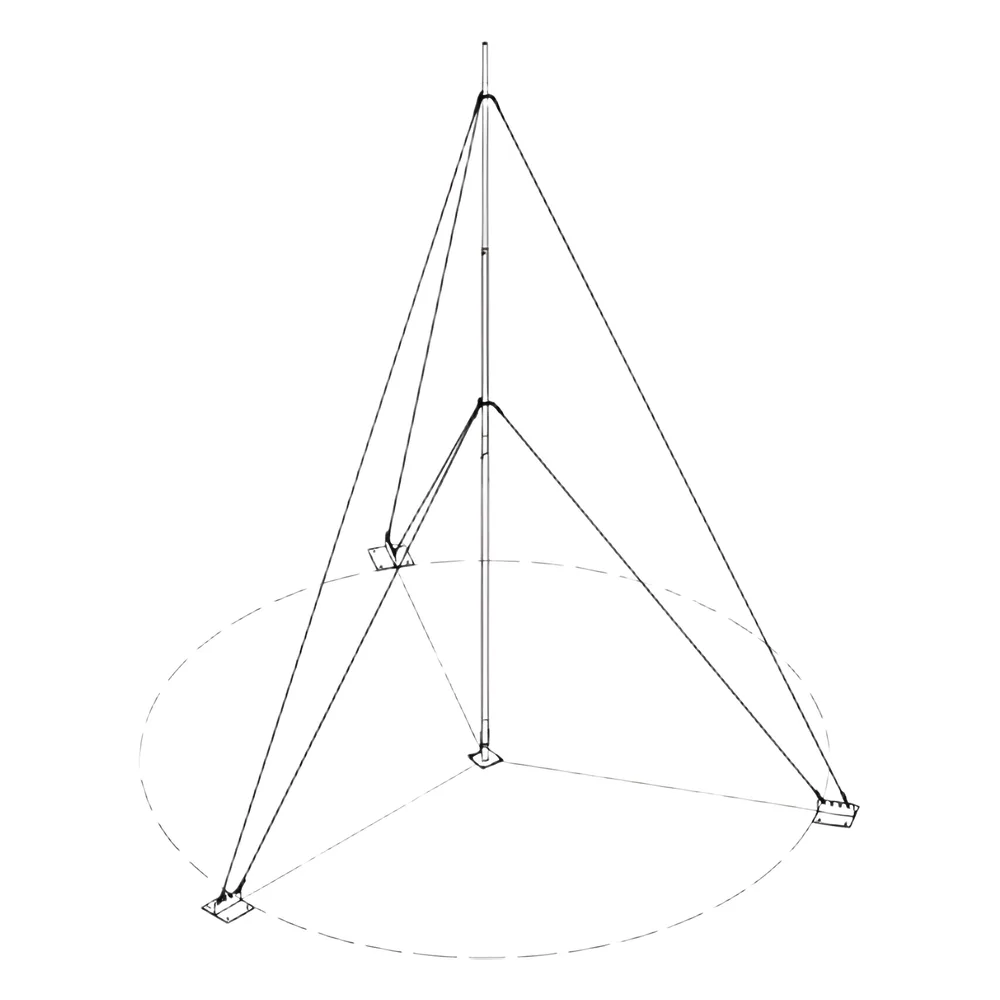 Kit con Mástil Telescópico de 12 m con Accesorios de Instalación (No incluye retenida).