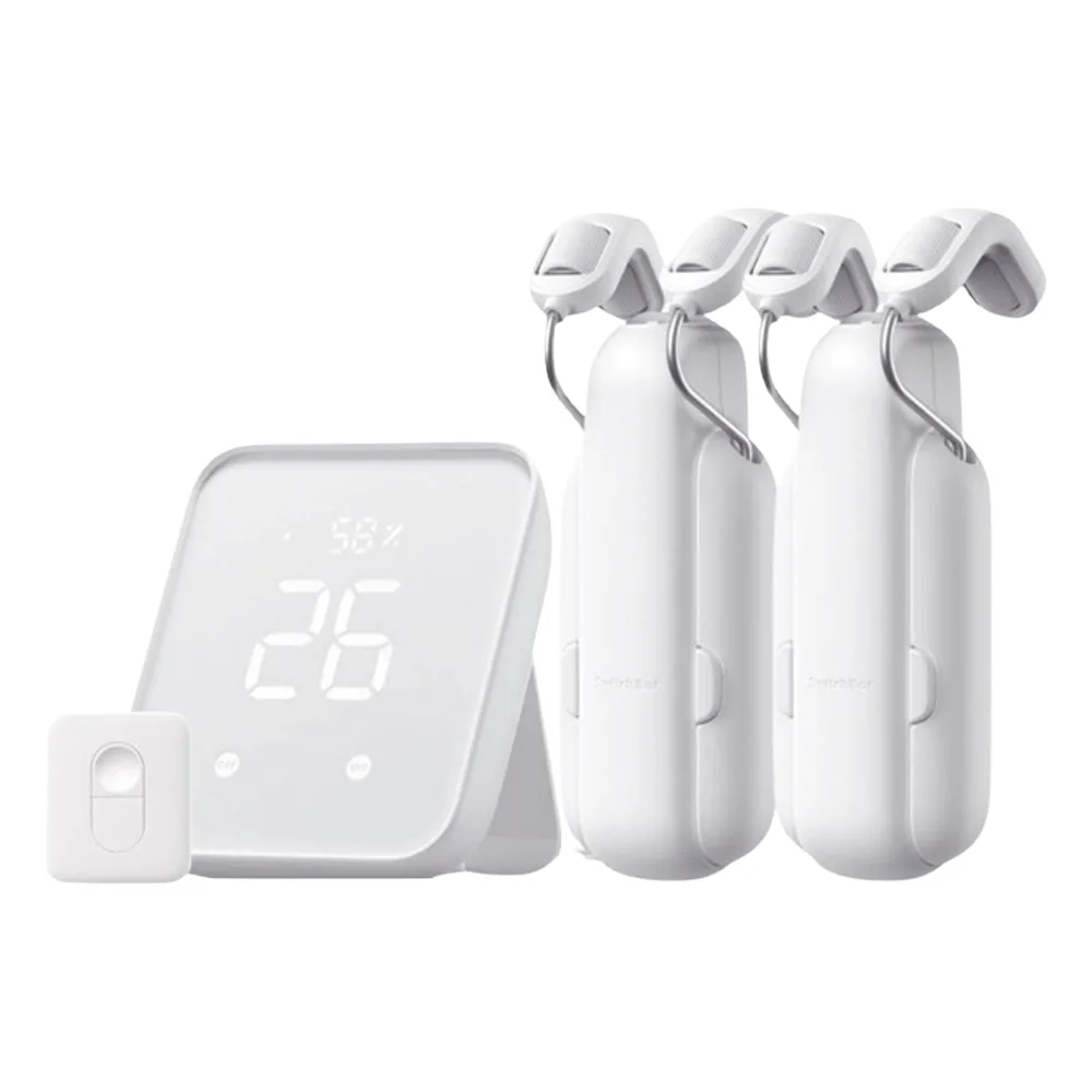 KIT Controlador HUB principal para dispositivos SwitchBot, Señal Wifi y BLUETOOTH, incluye 2 motores cortinas y 1 control remoto