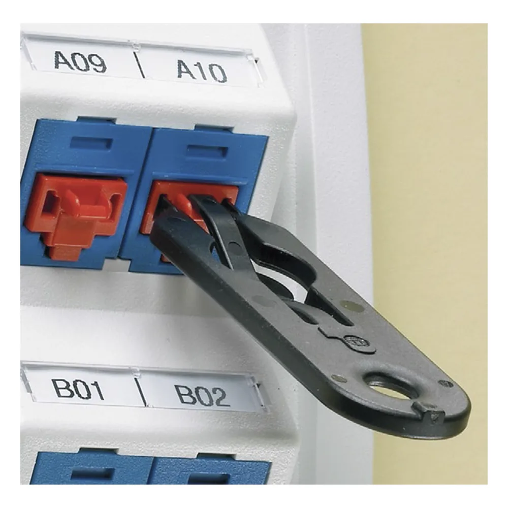 Kit de 10 Dispositivos para Bloquear Puertos Jack RJ45, Color Azul, Incluye Llave de Extracción – vista 3