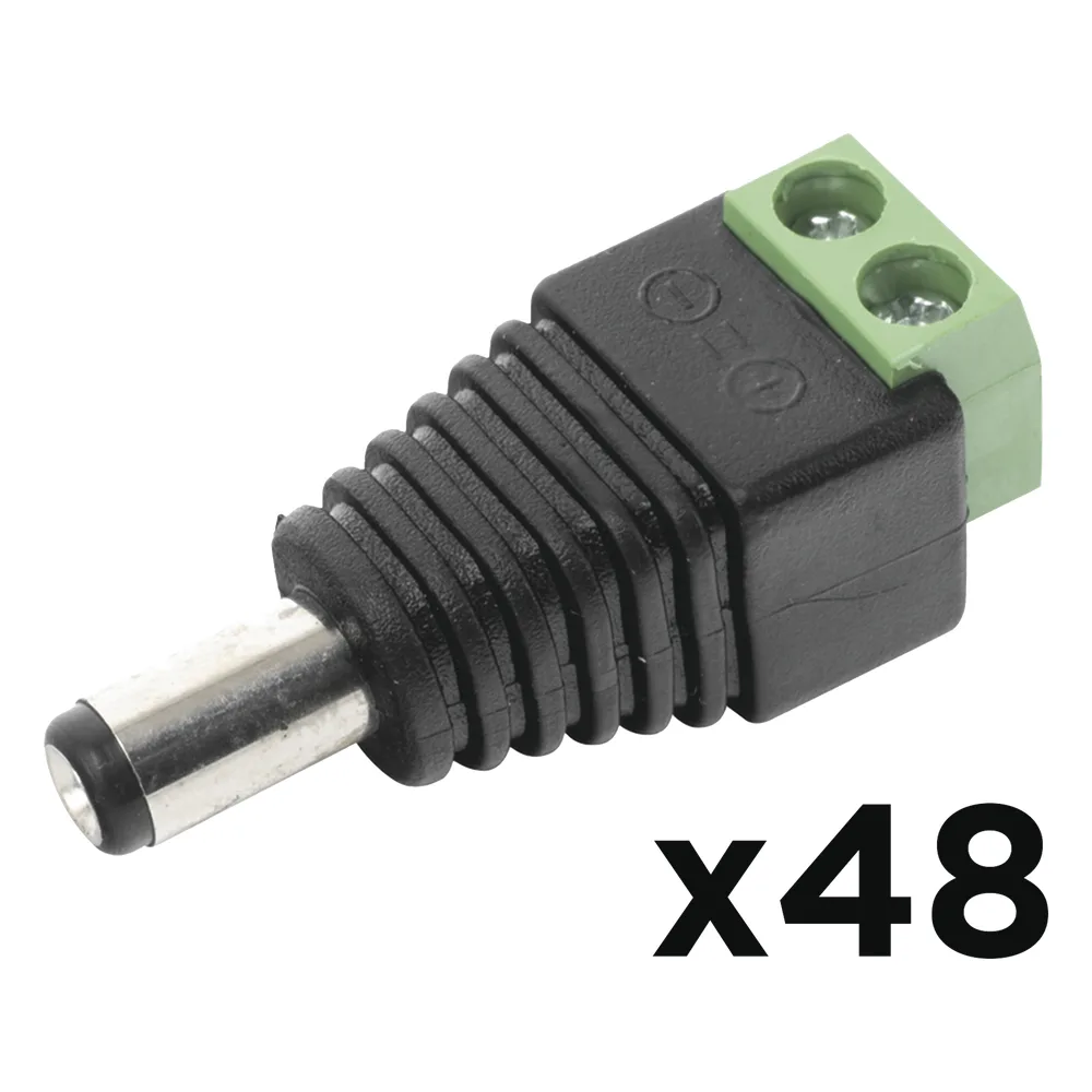 KIT DE 48 CONECTORES MACHO JR52 PARA ALIMENTACIÓN A 12 Vcc