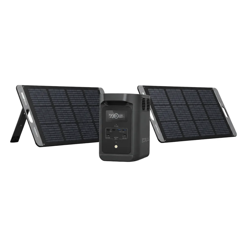 KIT DE ENERGÍA PORTÁTIL ECOFLOW E980 Y PANEL SOLAR 200W