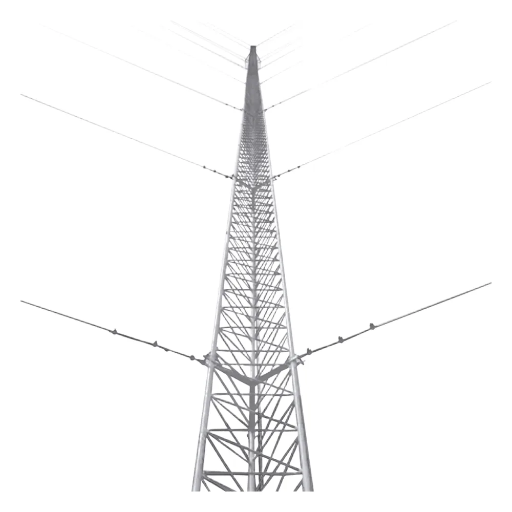 Kit de Torre Arriostrada de Piso de 36 m Altura con Tramo STZ35 Galvanizado Electrolítico (No incluye retenida).