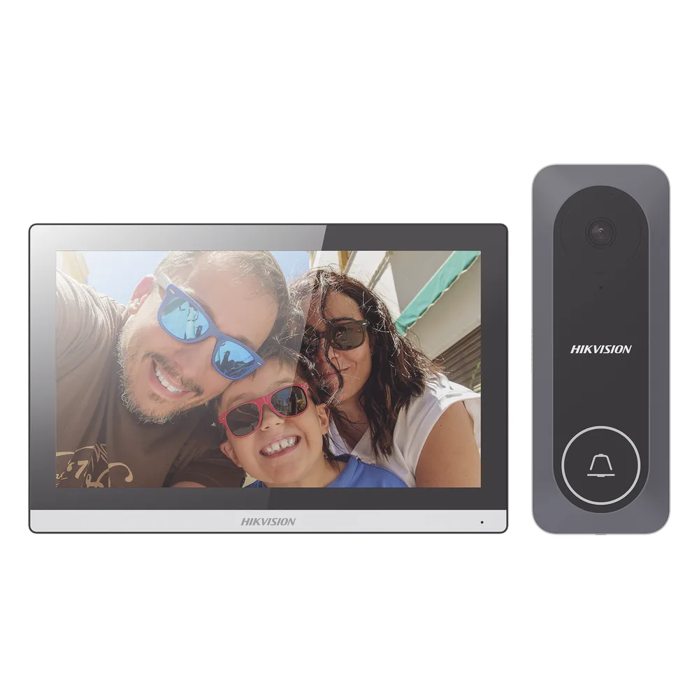 Kit de Videoportero Hibrido TurboHD con Pantalla LCD touch de 7" Wi-Fi / Frente de Calle para Exterior de Policarbonato / 720p (1 Megapíxel )130° de Visión (Gran Angular) / Llamada a App Hik-Connect – vista 3