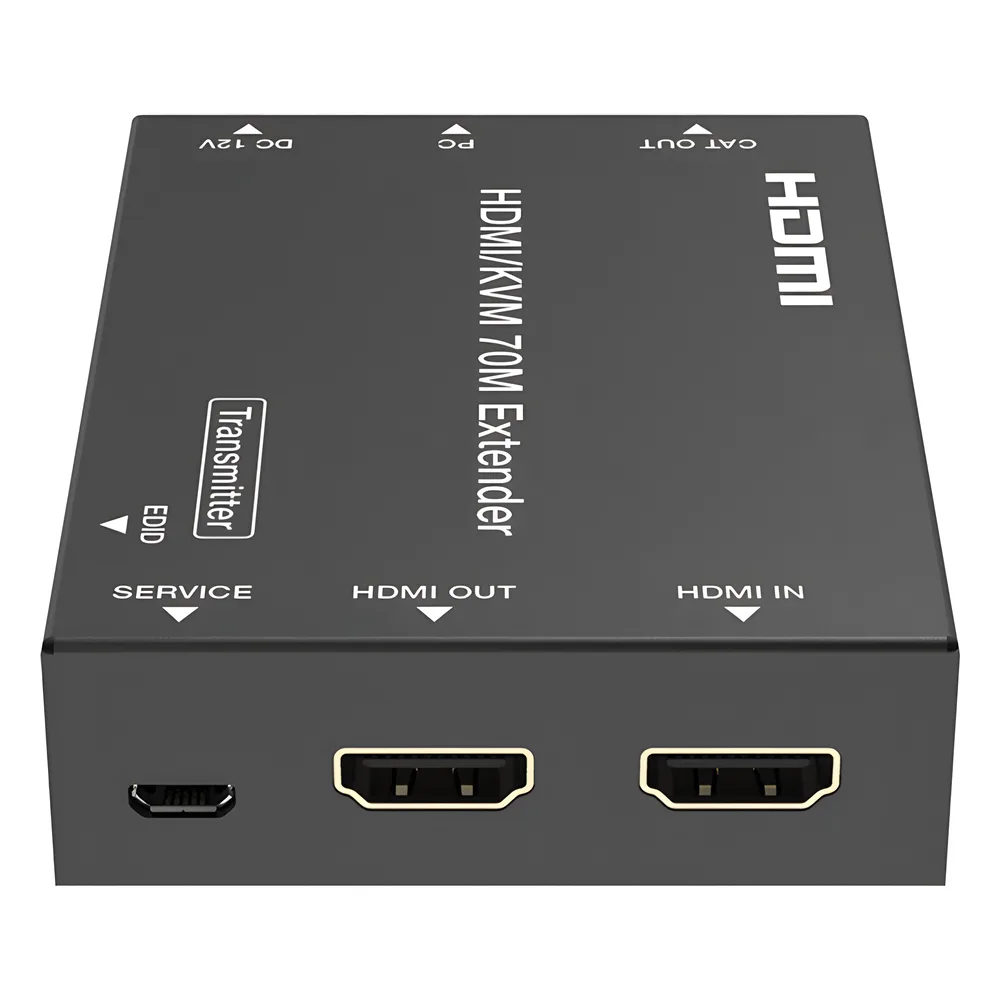 Kit Extensor HDMI con KVM | 70m | 4K2K@60Hz | 4:4:4 |  HDMI2.0b y HDCP 2.2 | Salida de Audio 3.5mm | Admite PoC | Admite USB 1.1 – vista 5