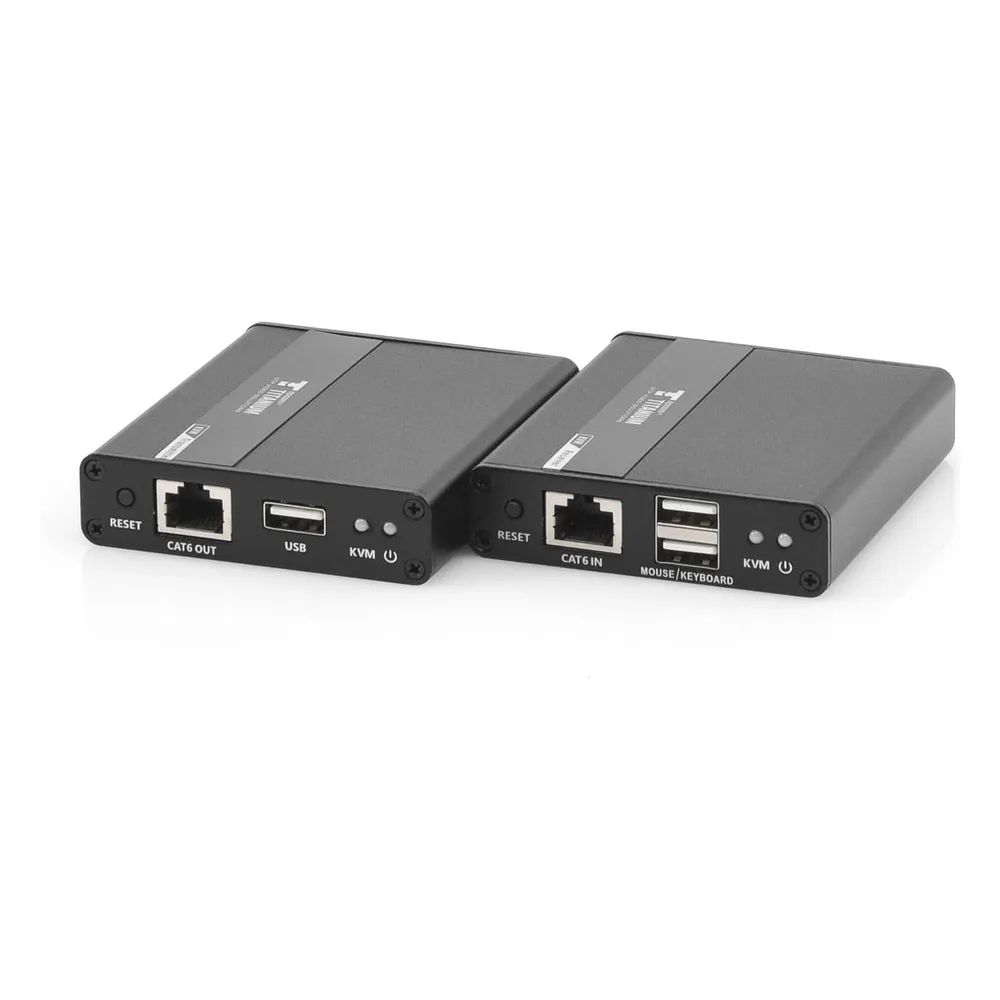 Kit extensor KVM (HDMI y USB) | 40m a 4k@30Hz  | 70m a 1080P@60Hz | Cat 6, 6a y 7 | CERO LATENCIA | HDR | Salida Loop | Salida de audio de 3.5mm | – vista 8