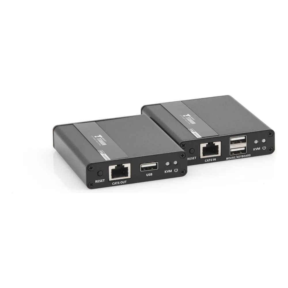 Kit extensor KVM (HDMI y USB) | 40m a 4k@30Hz  | 70m a 1080P@60Hz | Cat 6, 6a y 7 | CERO LATENCIA | HDR | Salida Loop | Salida de audio de 3.5mm | – vista 9