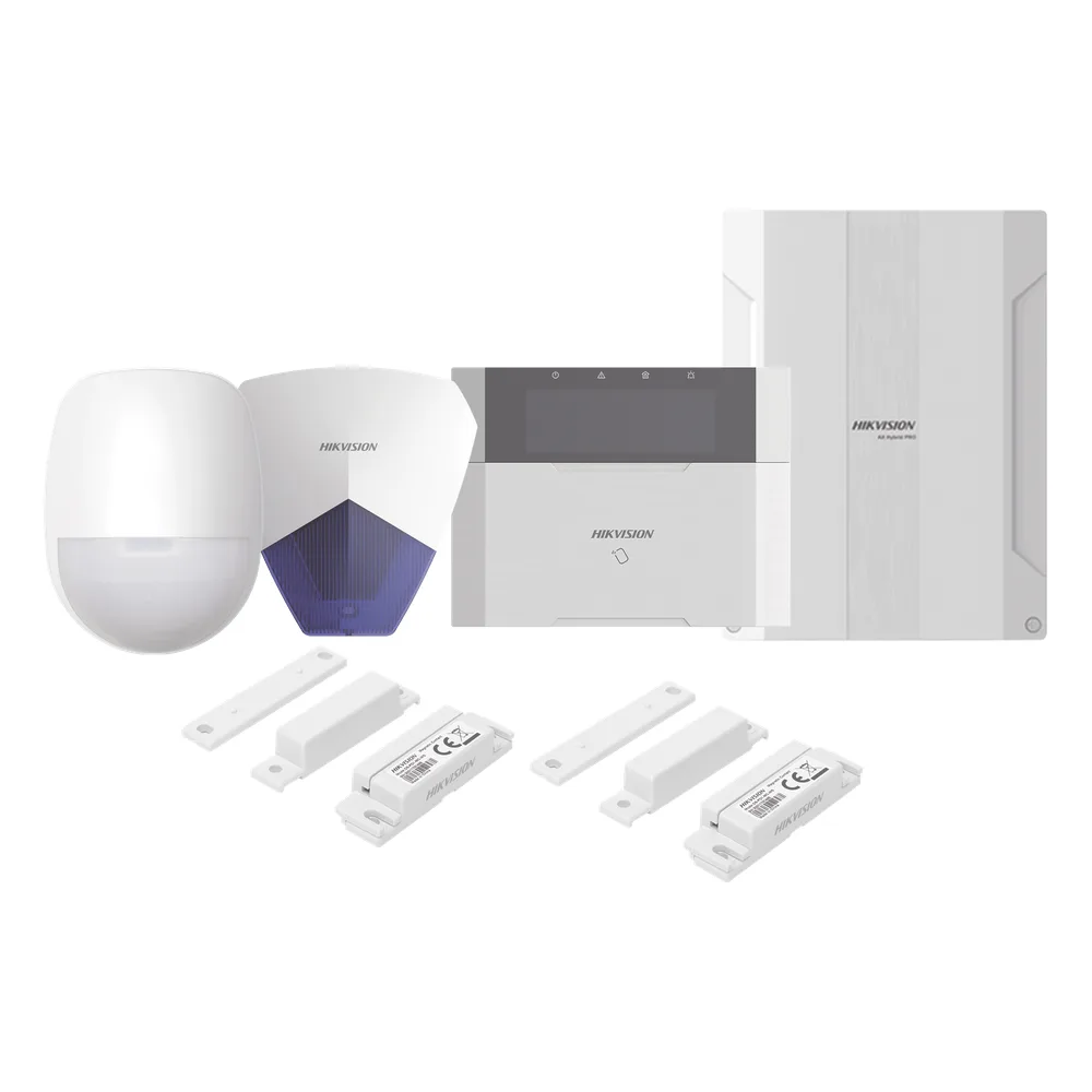 KIT Panel de Alarma AX HYBRID PRO / 1 Panel Híbrido / 1 Teclado LCD / 1 PIR / 2 Contactos Magnéticos / 1 Sirena Azul