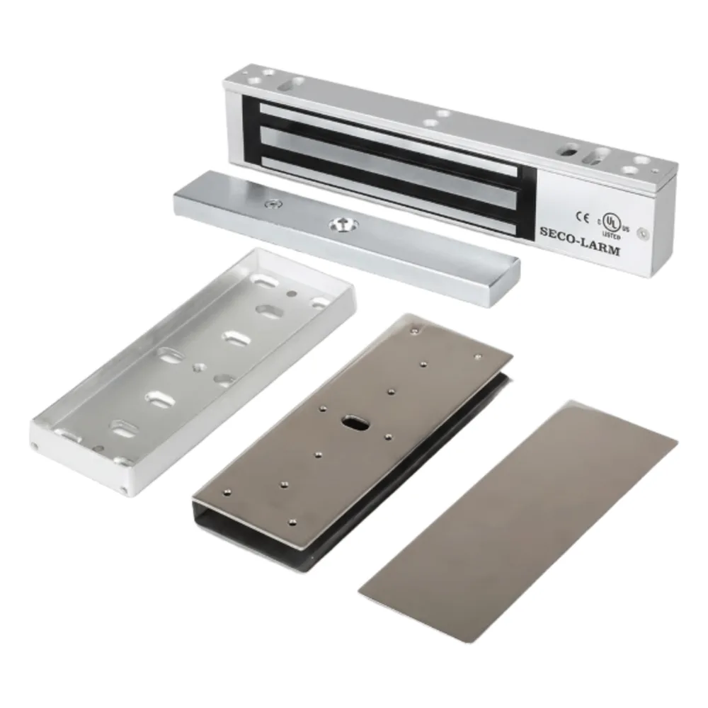 Kit Para Control de Acceso Incluye Chapa Magnética de 600 Lbs / Montaje En "U" Para Puerta de Cristal / Uso Interior / Certificación UL