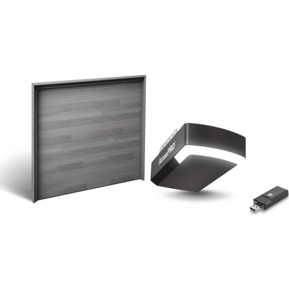 Kit Puerta de Garage 9x8 Pies / Insulada 43 mm / Motor FS1000M 1/2 HP / Interfaz WiFi ACCESSWIFI / Incluye 3 Controles