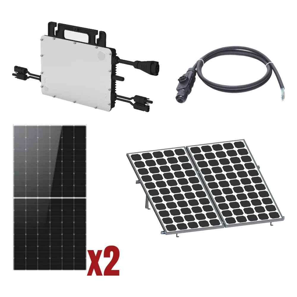 Kit Solar Interconexion  / 1kW  220Vca / Microinversores HOYMILES / Montaje Incluido