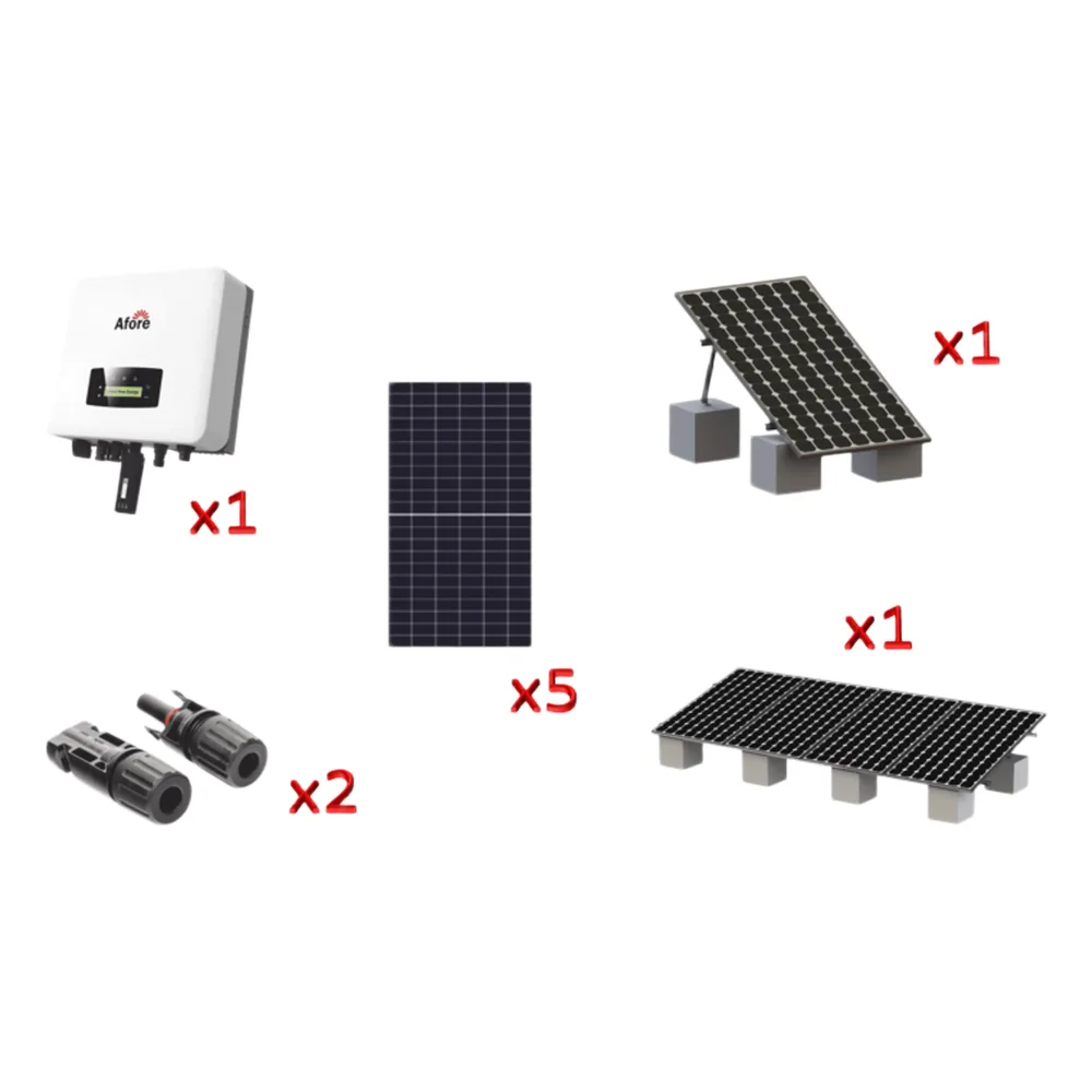 Kit Solar Interconexion  / 3kW  220Vca / Inversor AFORE / Montaje Incluido
