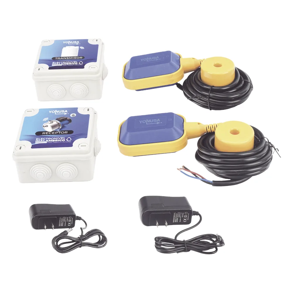 KIT Transmisor / Receptor Electronivel / 1 KM Linea de Vista / Para tinaco y cisterna