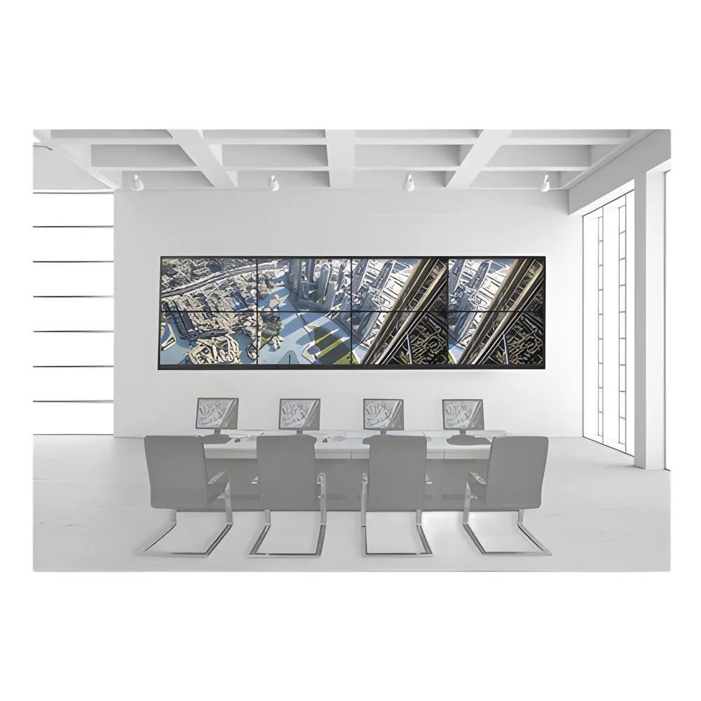 Kit Videowall 4x2 / Incluye 8 Pantallas de 55" / Decoder / Base de Pared