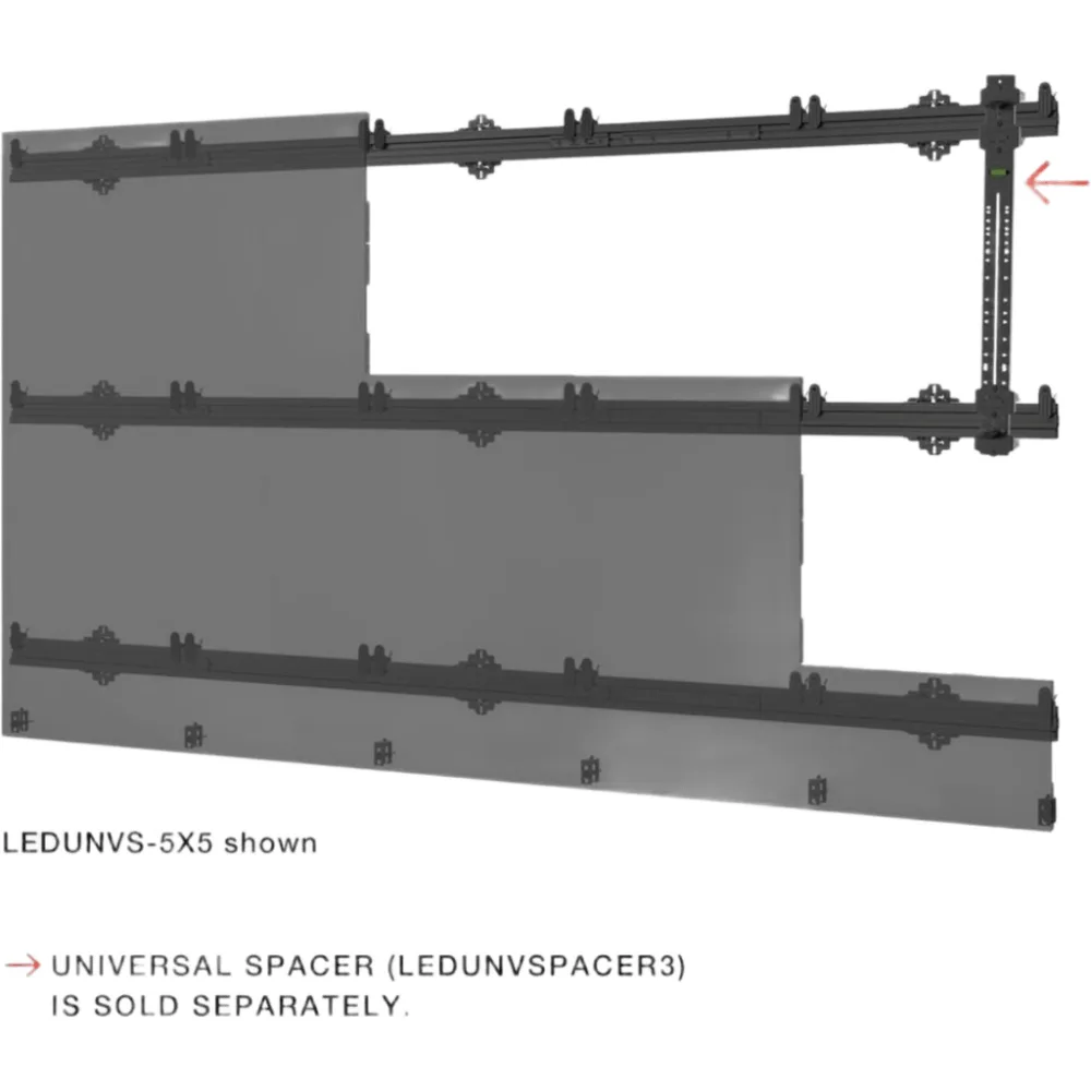 Kit Videowall LED Full HD (1920 x 1080) / Pitch 1.5 COB / 3.00 x 1.69 metros / Diagonal 135" / Entrada HDMI / incluye montaje de pared Peerless-AV SEAMLESS – vista 4