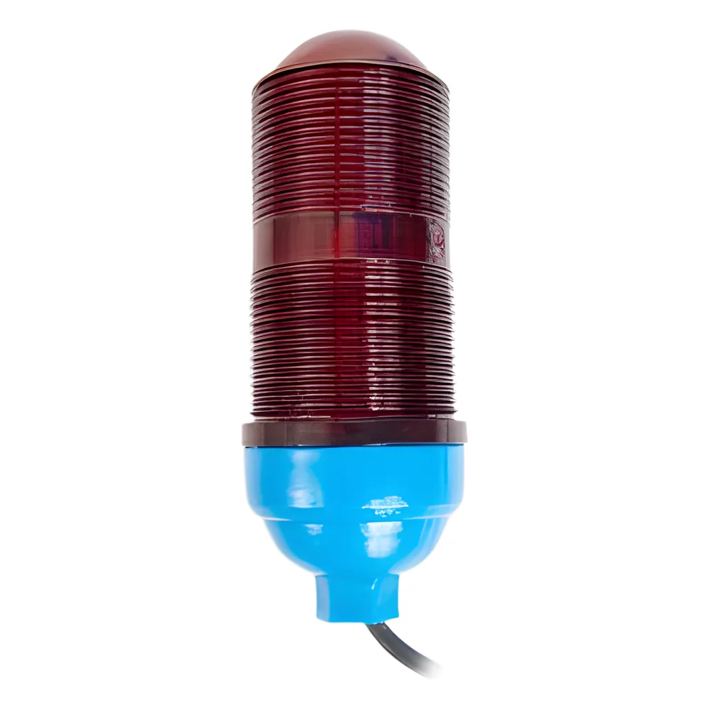 Lámpara de Obstrucción Básica con Globo Rojo de Policarbonato (Con Foco).
