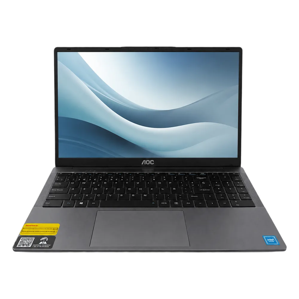 Laptop AOC AP15 / Intel Alder Lake N97 / 16 GB RAM DDR4 / 512 GB SSD / Wi-Fi 5 / Bluetooth 4.2 / Windows 11 / Puertos USB 3.0-3.2-USB-C-HDMI – vista 2