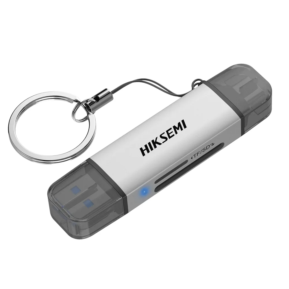 Lector de Tarjetas 2 en 1 / Conector Dual USB-A y USB-C / Soporta SD y Micro SD / 5 Gbps / Aleación de Aluminio – vista 3