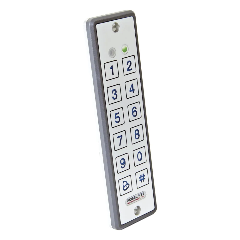 Lector ultra delgado de proximidad con teclado, capacidad de lectura de tarjetas de proximidad de 125 Khz (tipo EM y HID)