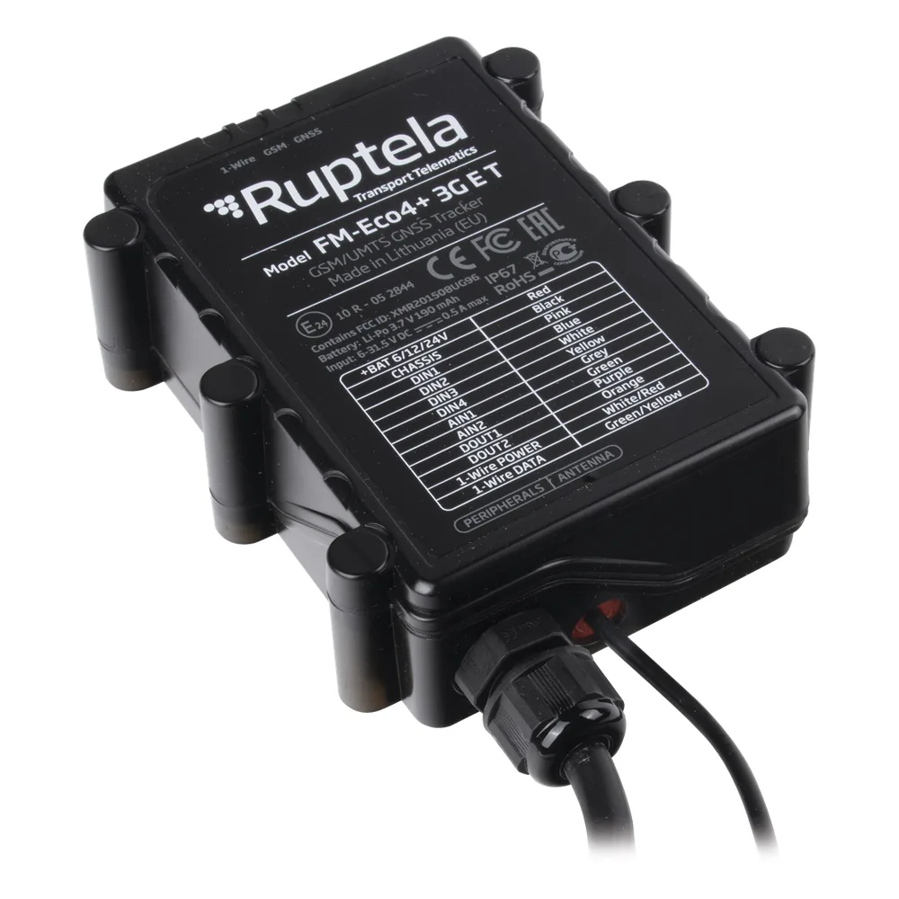 Localizador vehicular 3G / Antena Satelital Externa / Contra agua y polvo IP67 / RFID / Apagado de motor a distancia / Anti Jammer – vista 3