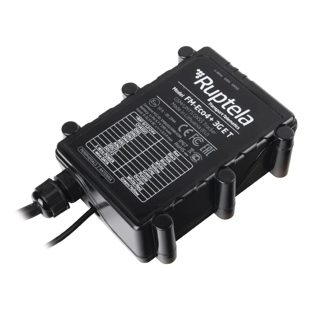 Localizador vehicular 3G / Antena Satelital Externa / Contra agua y polvo IP67 / RFID / Apagado de motor a distancia / Anti Jammer – vista 4