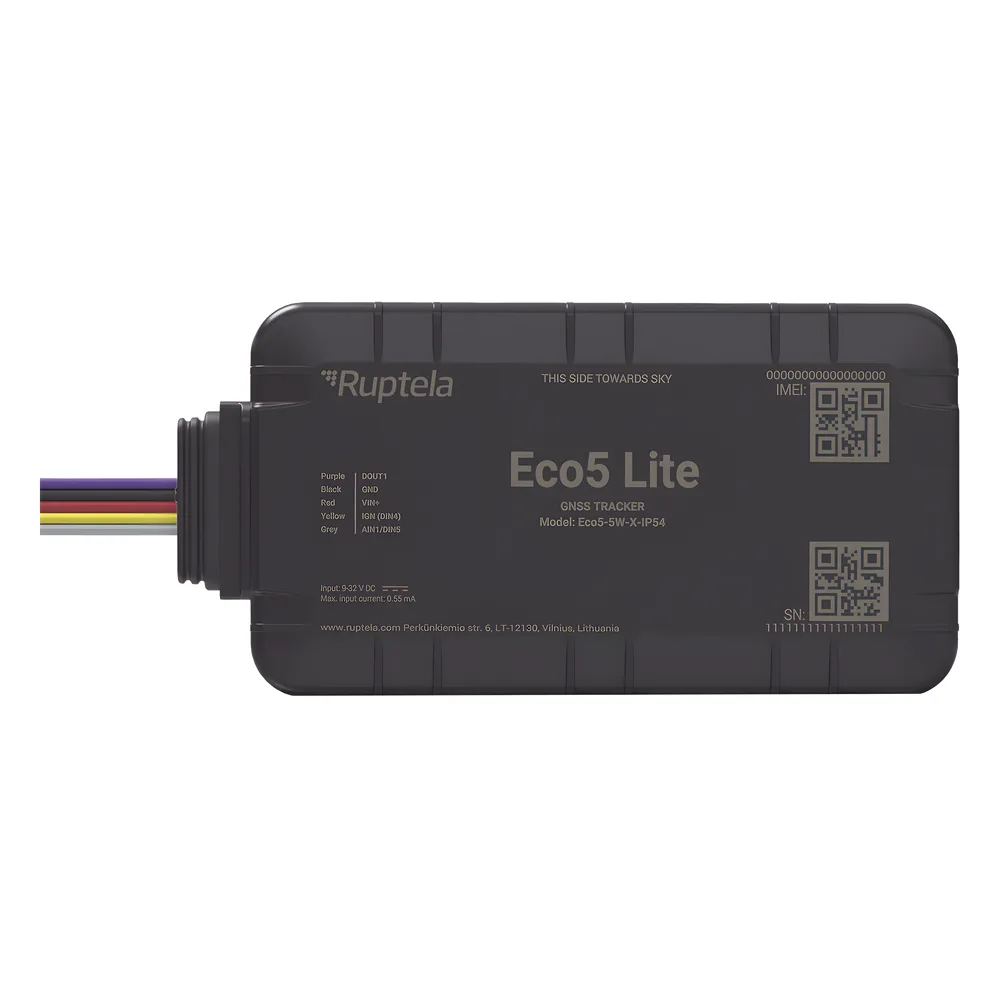 Localizador y Rastreador Vehicular GPS / LTE Cat1 y LTE-M con Respaldo 2G / GNSS U-blox M10 / Bluetooth BLE 5.0 / Carcasa IP54 / Instalación Simplificada con Menos Cables / Batería Interna de Respaldo / Alimentación 9-32 V