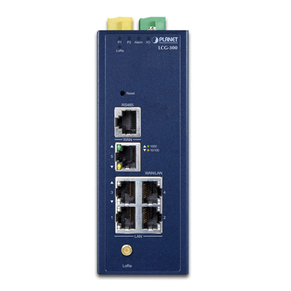 (LoRa) Gateway Industrial LoRaWAN con 5 puertos 10/100/1000T, Banda de 902 a 928 MHz,  Con 2 Entradas y Salidas Digitales – vista 3