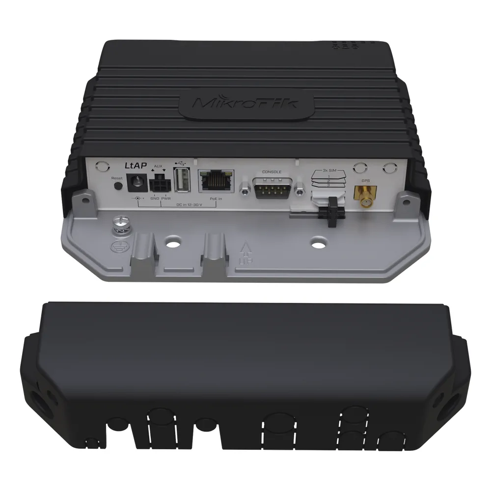 (LtAP) - A heavy-duty 2.4GHz access point with two miniPCI slots, three SIM slots and GNSS support (GPS, GLONASS, BeiDou, Galileo) – vista 3
