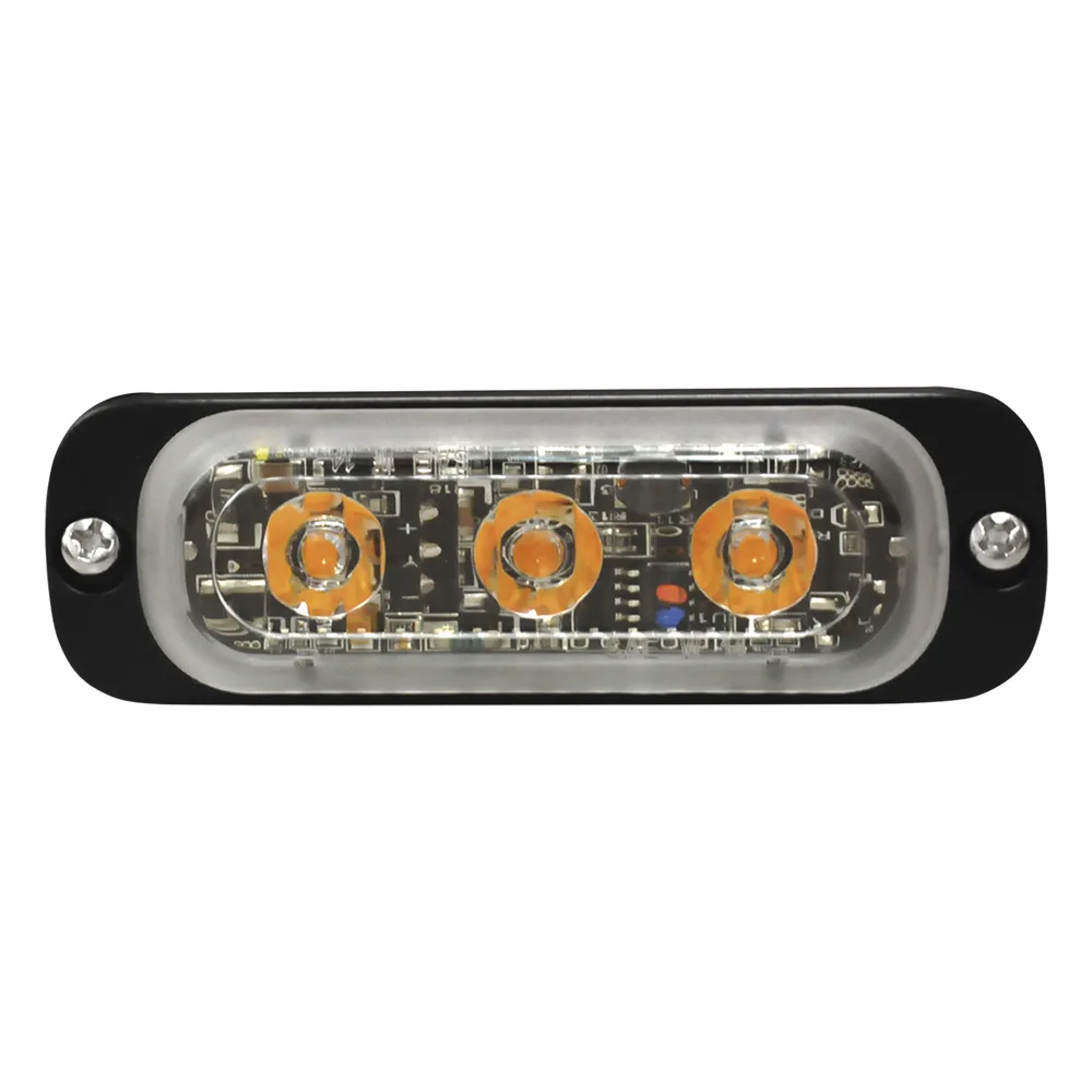 Luz Auxiliar de 3 LED, Rojo, Lente Transparente, SAE – vista 2