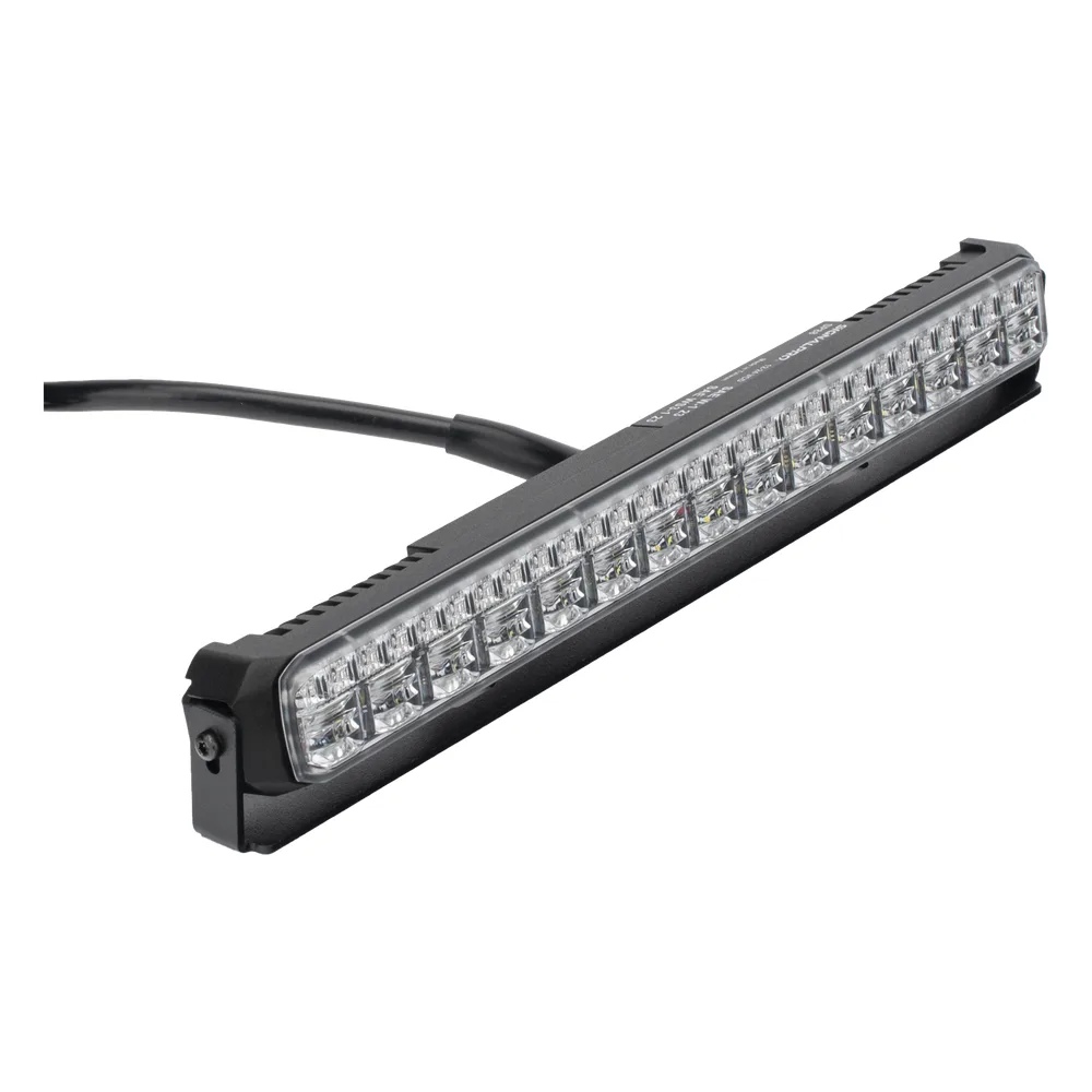 Luz Auxiliar de 45 LED, Top Rojo, Tricolor Rojo/Ambar/Blanco, 11.42", Lente Transparente, SAE – vista 2