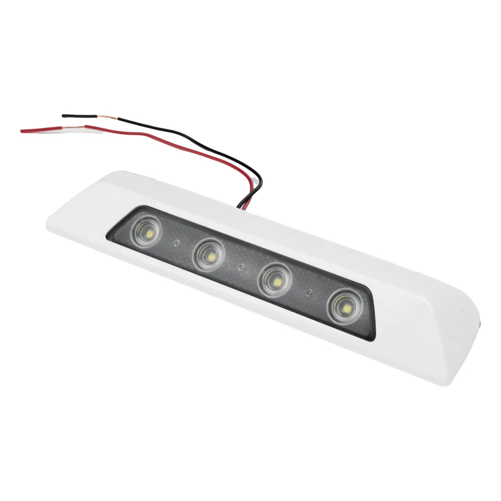 Luz Auxiliar de Escena de 4 LED, Blanco, Lente Transparente, Bisel Blanco – vista 4