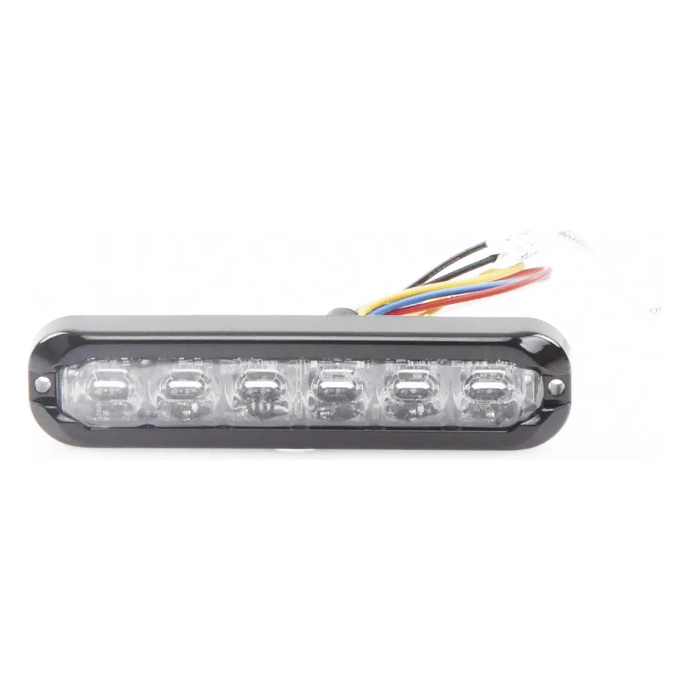 Luz Auxiliar Flexible de 12 LED, Rojo/Blanco, Lente Transparente – vista 4