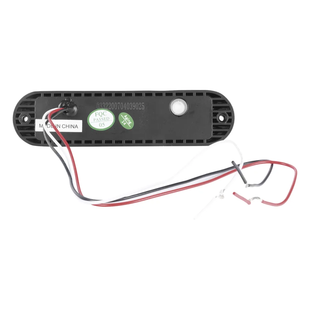 Luz Auxiliar Ultra Brillante  IP67 de 6 LEDs, Color Rojo/Claro, con mica transparente y bisel negro – vista 4