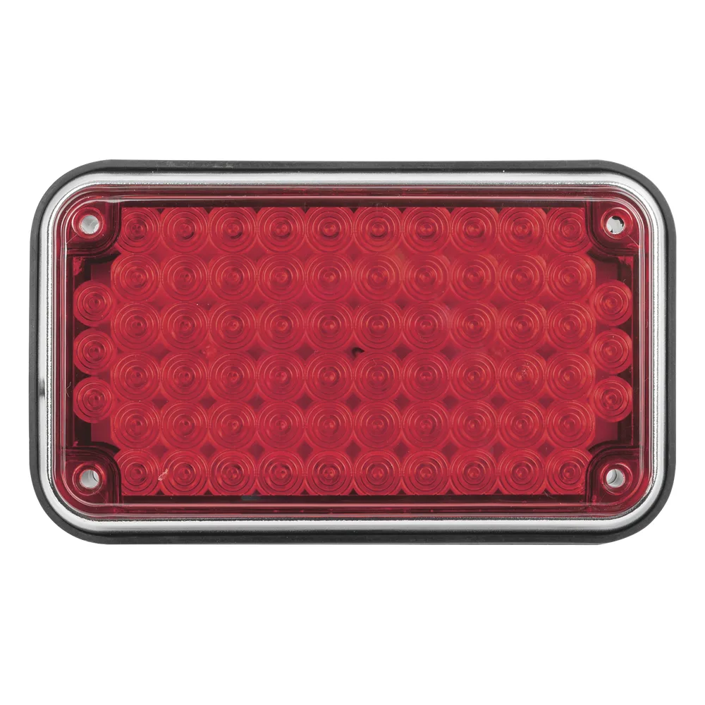 Luz de Advertencia de 6X4", Color Rojo, Ideal para Ambulancias