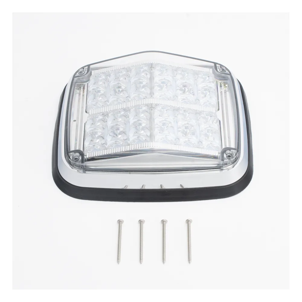 Luz de advertencia de 8 X 6", Color Rojo / Claro, SAE,  IP67, Ideal para Ambulancias – vista 2
