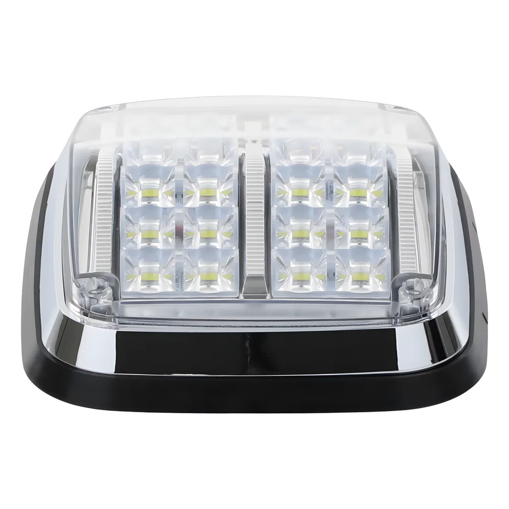 Luz de advertencia de 8 X 6", Color Rojo / Claro, SAE,  IP67, Ideal para Ambulancias – vista 5