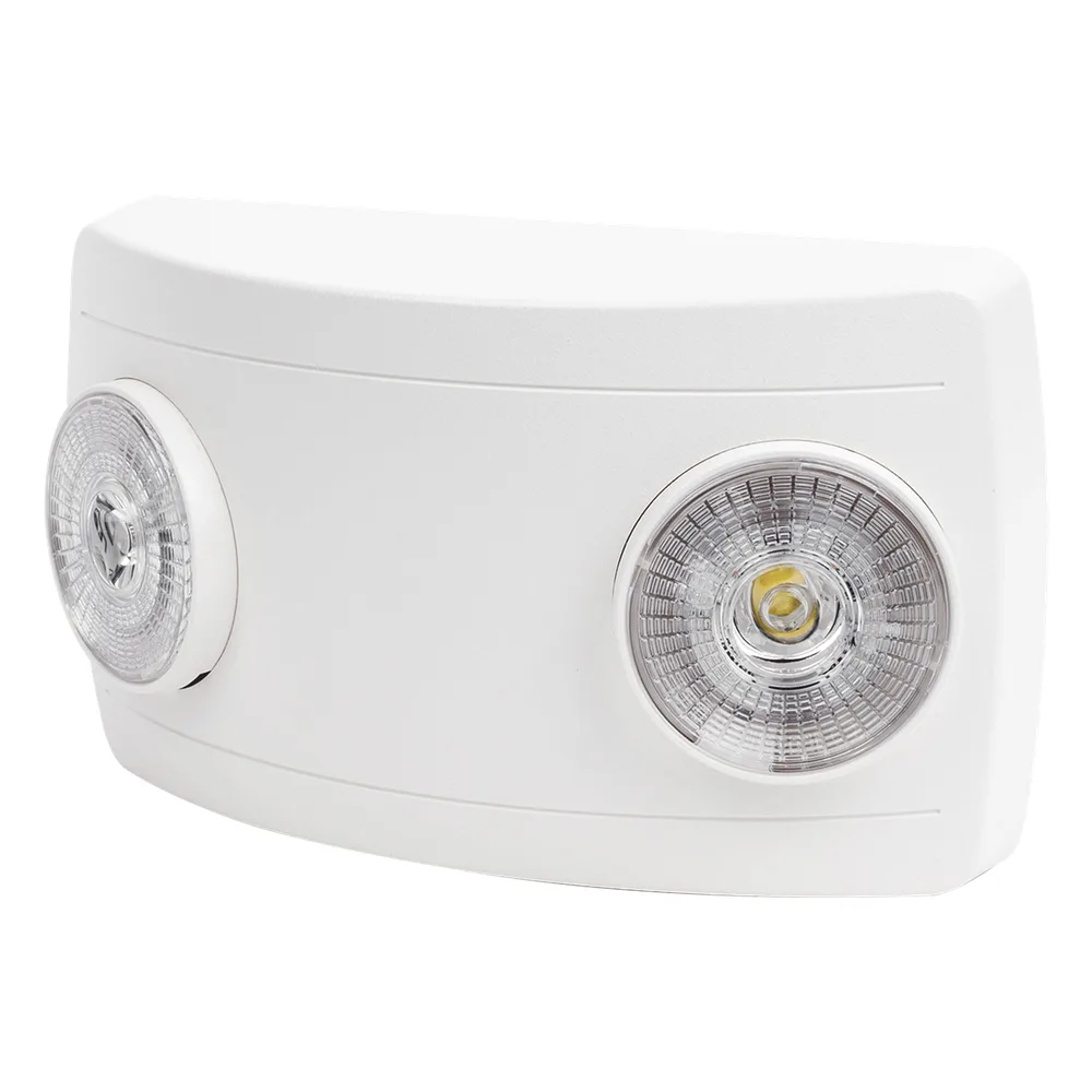 Luz de Emergencia LED / Doble LED 1W 150 lúmenes / Batería Ni-Cd 3.6V 900mAh / 90 min Autonomía / Voltaje Universal 127-240 VAC / UL 5VA / Blanco – vista 2