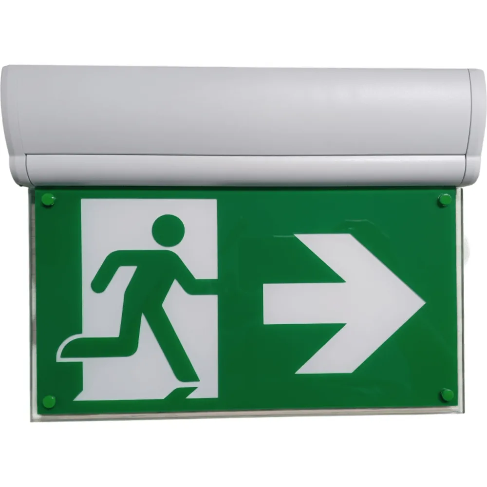 Luz de Señalización "Hombre corriendo" de Emergencia/ Tecnología LED de Iluminación Lateral / Voltaje Universal 120-347VAC / Batería LiFePO4 con 2 Horas de Autonomía – vista 2