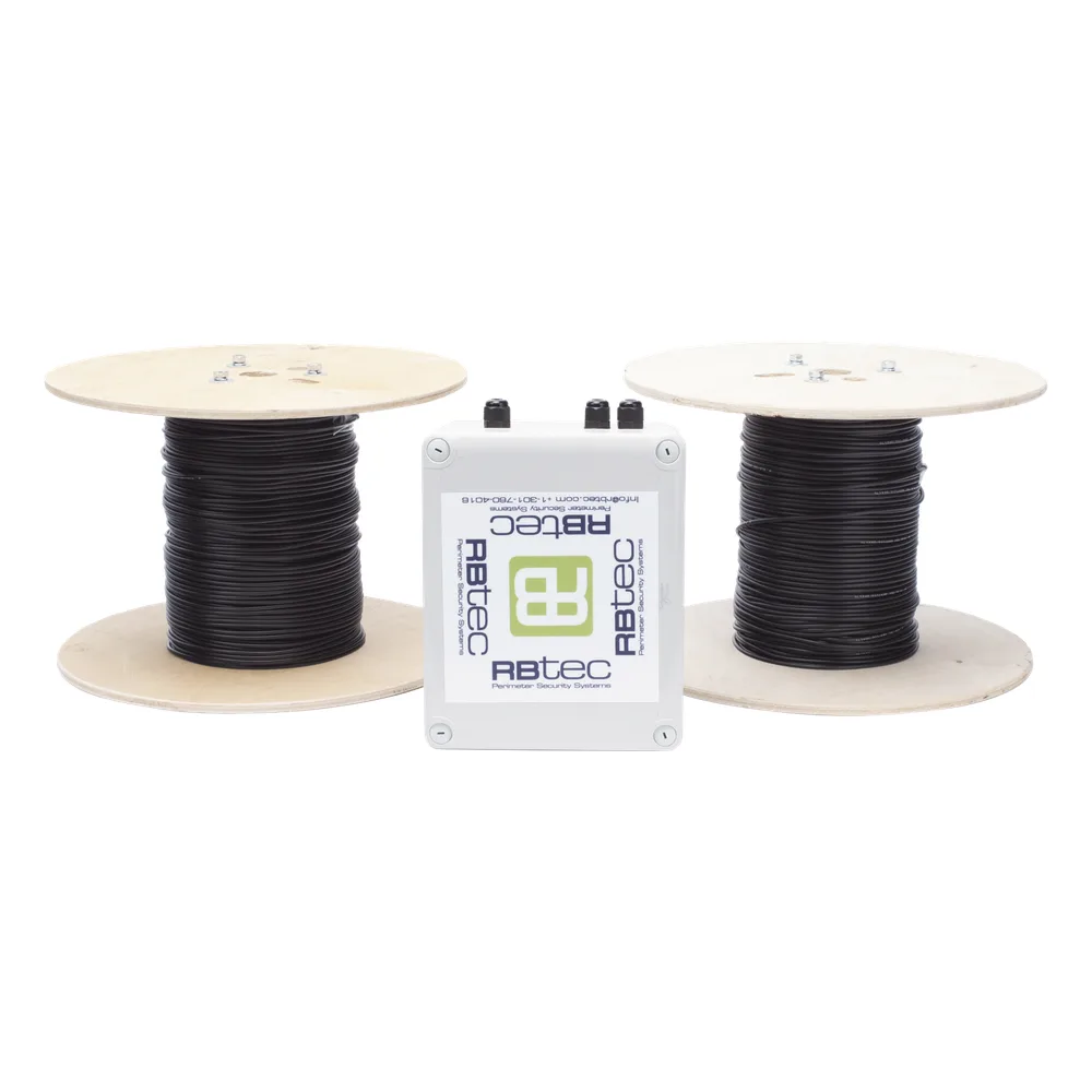 MICALERT Cable Sensor para Paredes, barandales, rejas rigidas / 2 zonas de 152 metros / 304 Metros de protección total/Tarjeta LPU400/Calibración via software