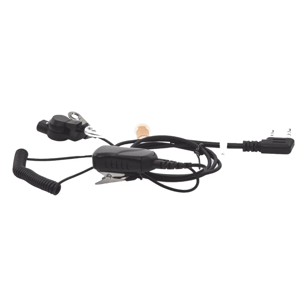 MICRÓFONO DE SOLAPA CON AUDÍFONO DISCRETO P/ KENWOOD Serie G/ 3230/ 2102G/ 2202L/ 2212L/ 2170/ 2360/ 2302/ 2312/ 2000/ 2402/ NX220/ NX240/ TKD240.