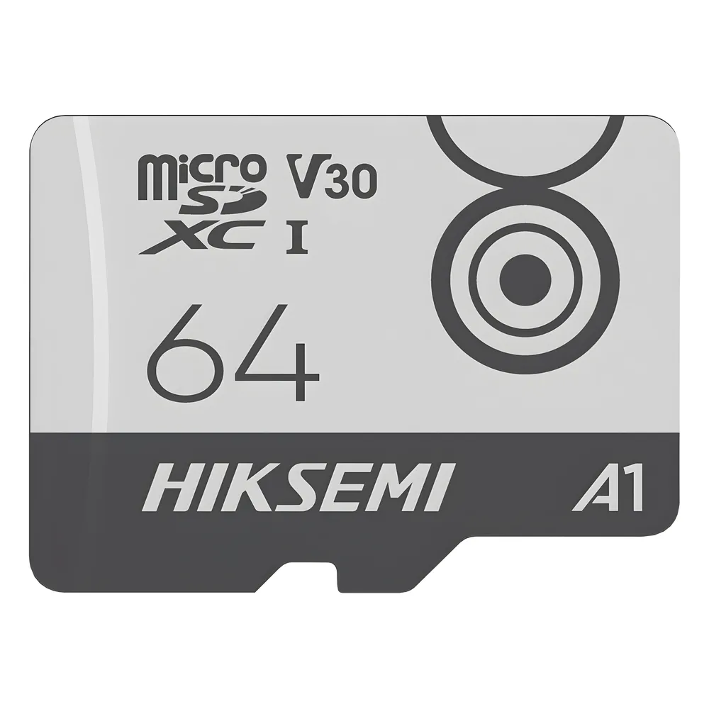 MicroSD HIKSEMI CITY GO / 64 GB / 95 MB/s Lectura / 55 MB/s Escritura / Clase 10 U3 V30 / TLC NAND / Especializada Para Videovigilancia Móvil 24/7