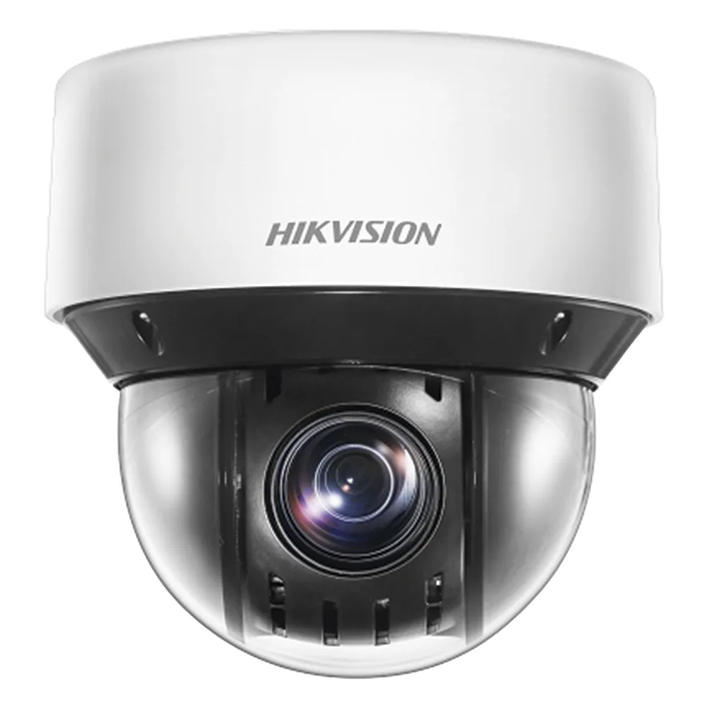 Mini Domo IP PTZ 4 Megapixel / 25X Zoom / 50 mts Luz Infrarroja Inteligente (Visión Nocturna) / Autoseguimiento / WDR 120 dB / PoE+ / IP66 / Ultra Baja Iluminación / MicroSD