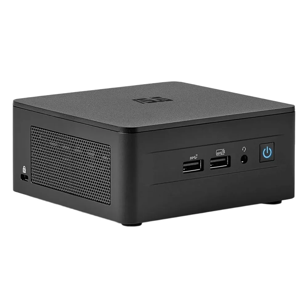 Mini PC NUC Barebone / Core i7-1360P (13 Gen) / Wi-Fi 6E + 2.5GbE / 2 x HDMI 2.1 / Bluetooth / No incluye Memoria RAM, SSD y S.O.  / Incluye fuente