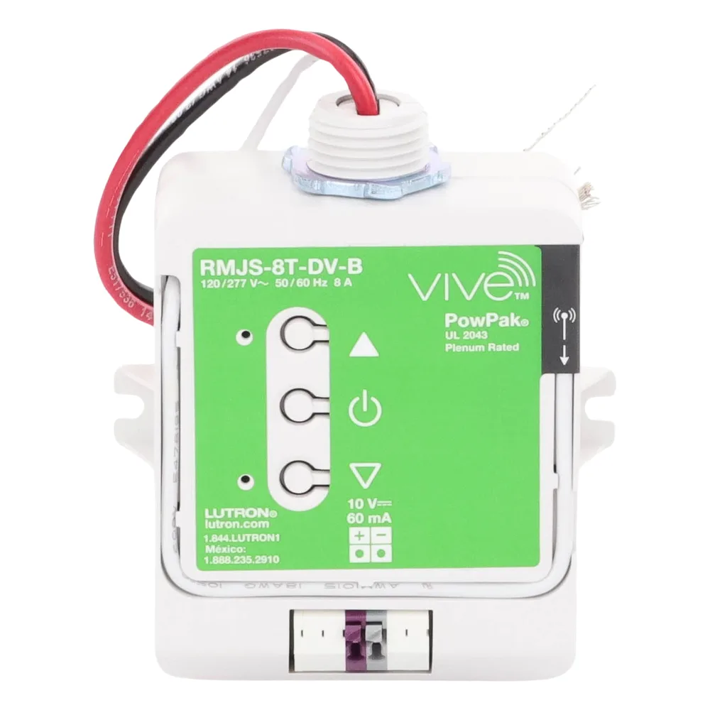 Módulo de atenuación inalámbrico PowPak con control 0-10 V, 8 A, 120/277 V, para balastros y drivers LED, compatible con controles Pico, sensores Radio Powr Savr y hub Vive – vista 5