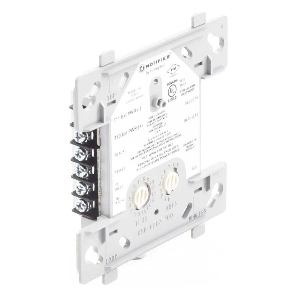 Módulo de control direccionable para circuito de notificación NAC de 24 V o audio hasta 70.7 Vrms, protocolo FlashScan – vista 3