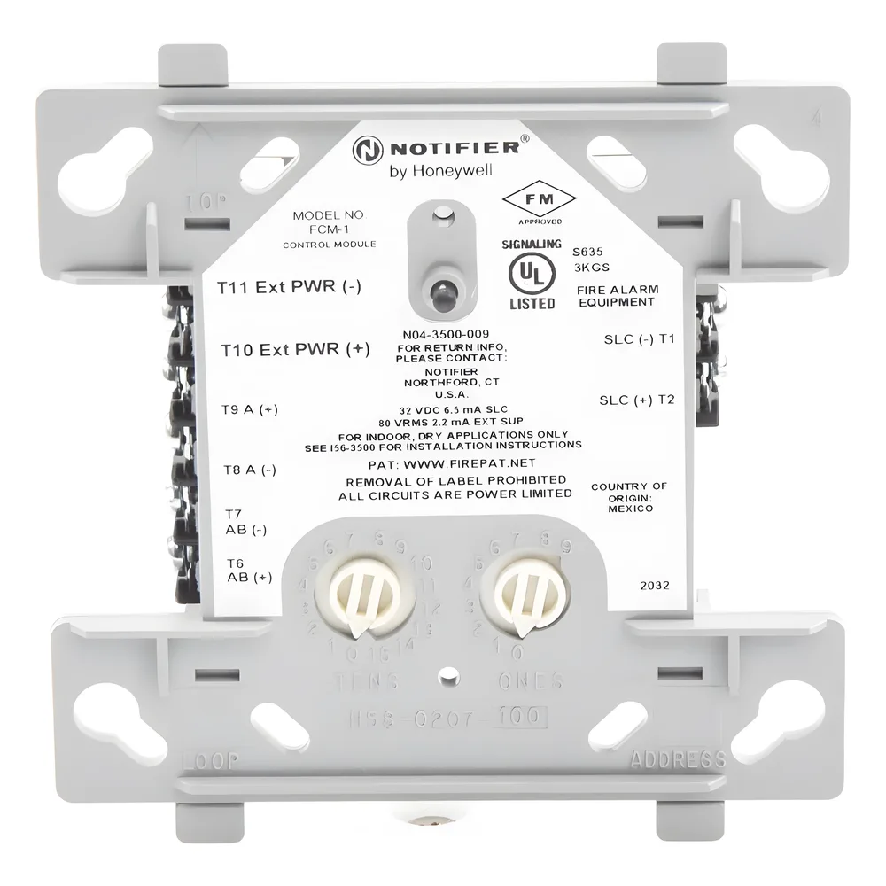 Módulo de control direccionable para circuito de notificación NAC de 24 V o audio hasta 70.7 Vrms, protocolo FlashScan – vista 4
