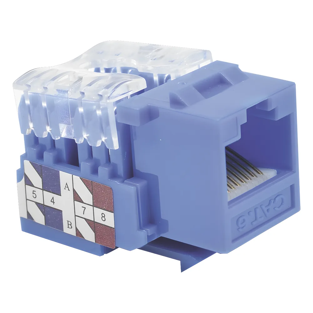 Módulo Jack 110 Cat6, Keystone para Faceplate - Color Azul – vista 3