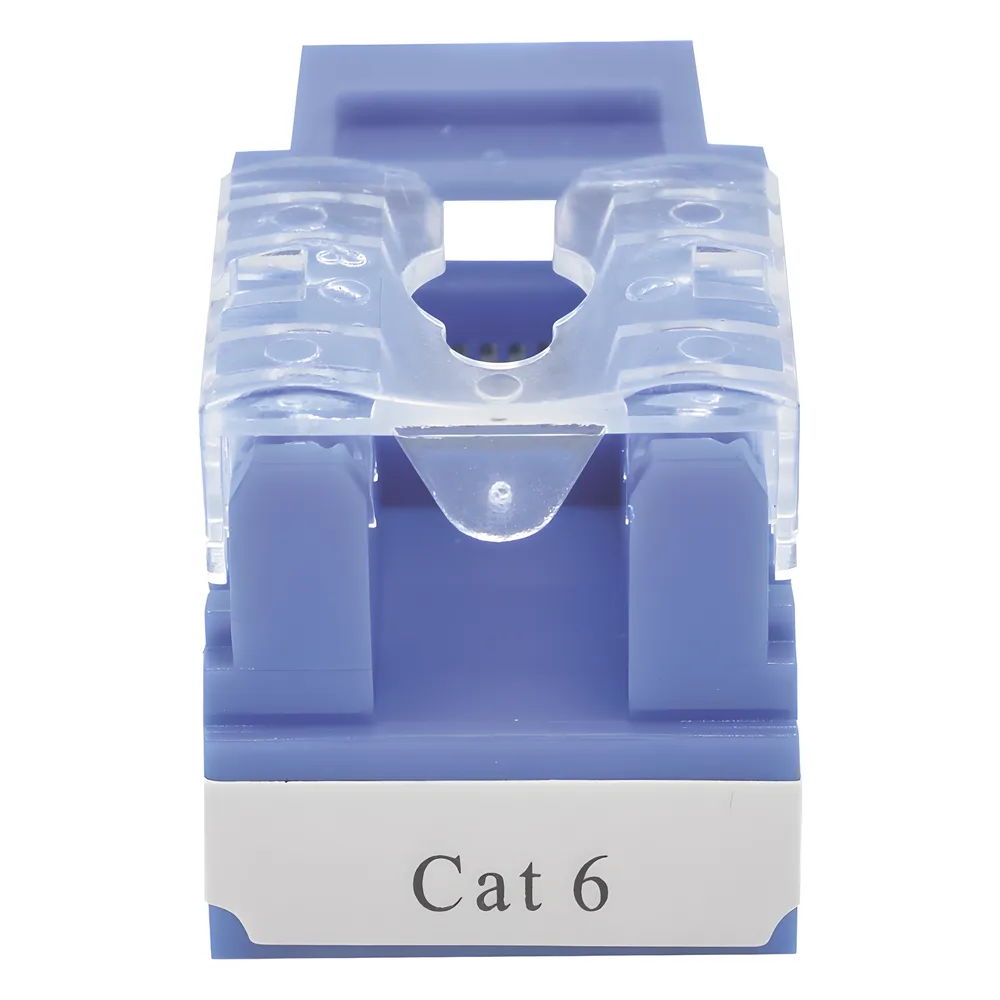 Módulo Jack 110 Cat6, Keystone para Faceplate - Color Azul – vista 4