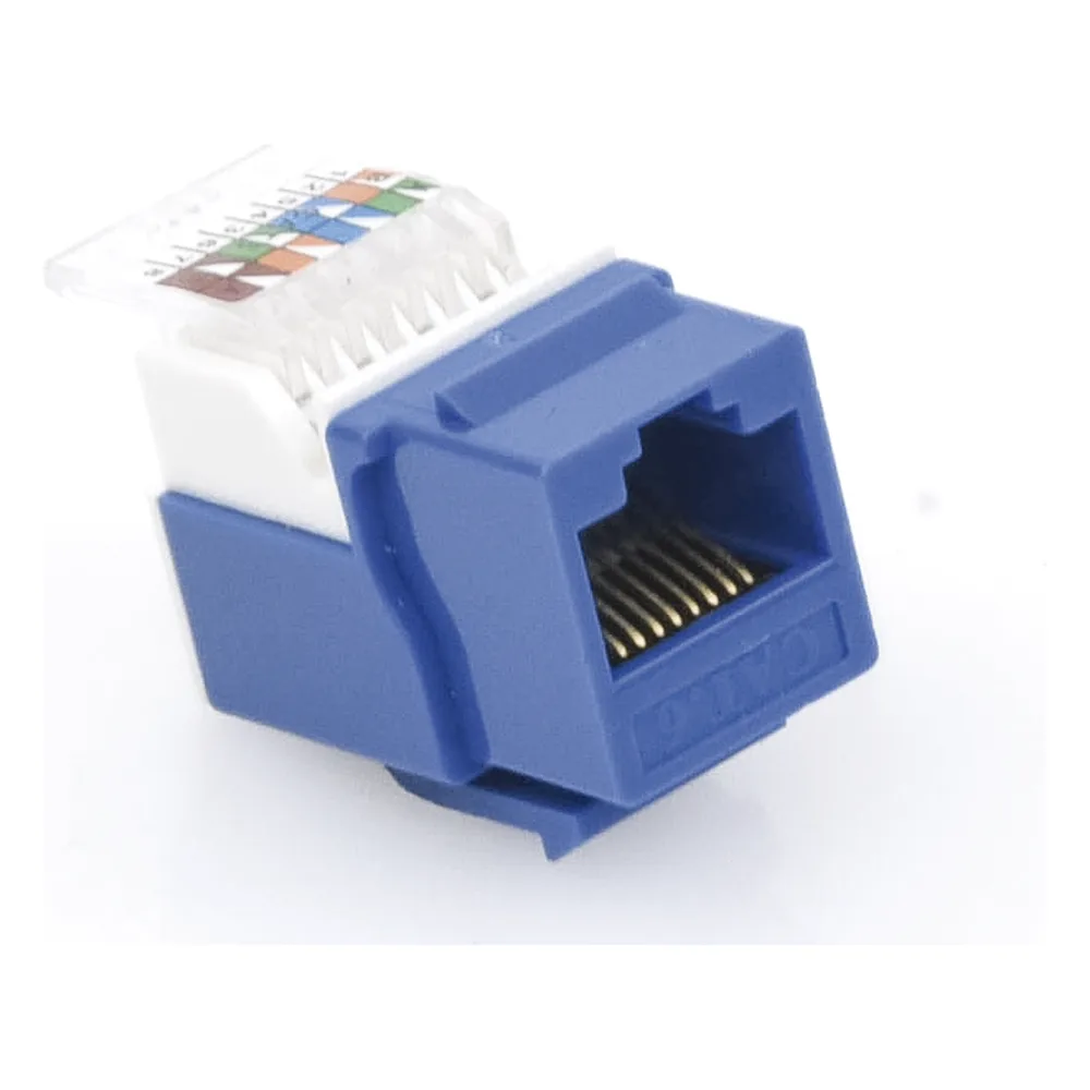 Módulo Jack Cat6 sin herramienta (toolless) keystone - Color Azul – vista 5