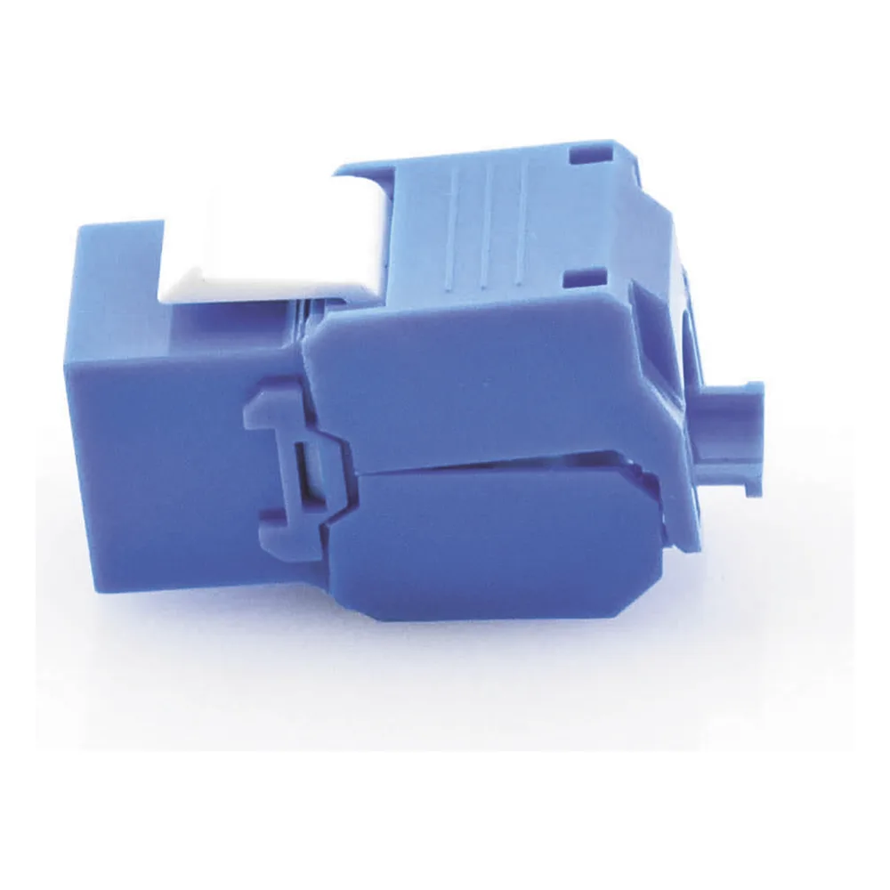Módulo Jack Keystone Cat5e (Toolless), con Terminación en Ángulo 180 - Color Azul, Compatible con Faceplate y Patchpanel Linkedpro – vista 2